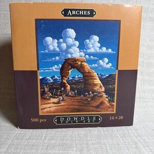 Dowdle 500 Piece Puzzle Delicate Arch Arches National‎ Park 100% Complete
